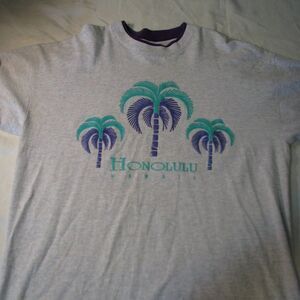Vintage Honolulu Hawaii Double Sleeve T-Shirt